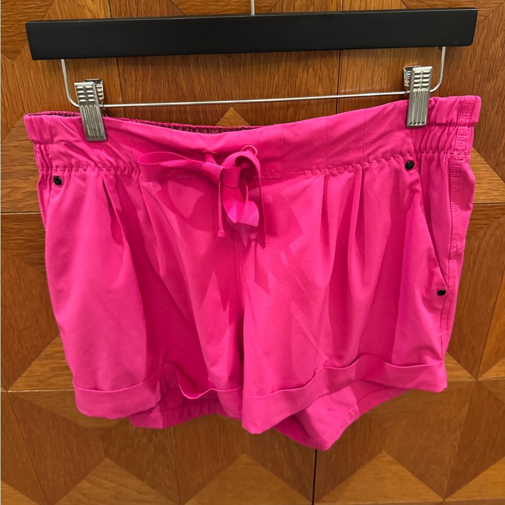 Women's Pink Drawstring Shorts